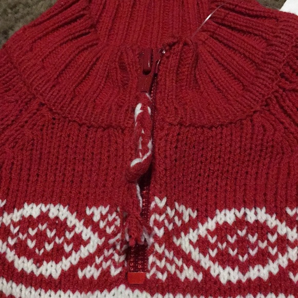 NWTs Old Navy Red Snowflake sequin sweater Sz 5 - Picture 3 of 5